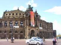 De wereldberoemde Semper opera van Dresden