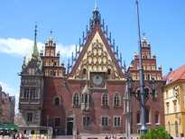 Het oude stadhuis van Wrocław