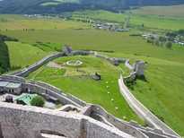 Zicht op de omgeving vanaf Spišský Hrad