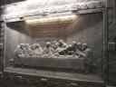 Het Laatste Avondmaal gebeeldhouwd uit zout in de zoutmijn van Wieliczka