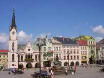 Gebouwen aan het plein in Trutnov